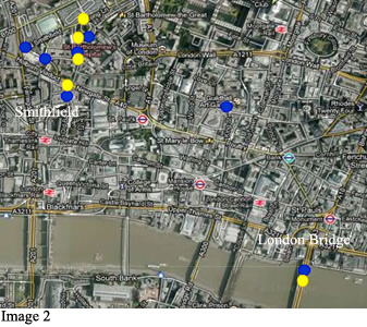 ealry mid seventeenth century locations